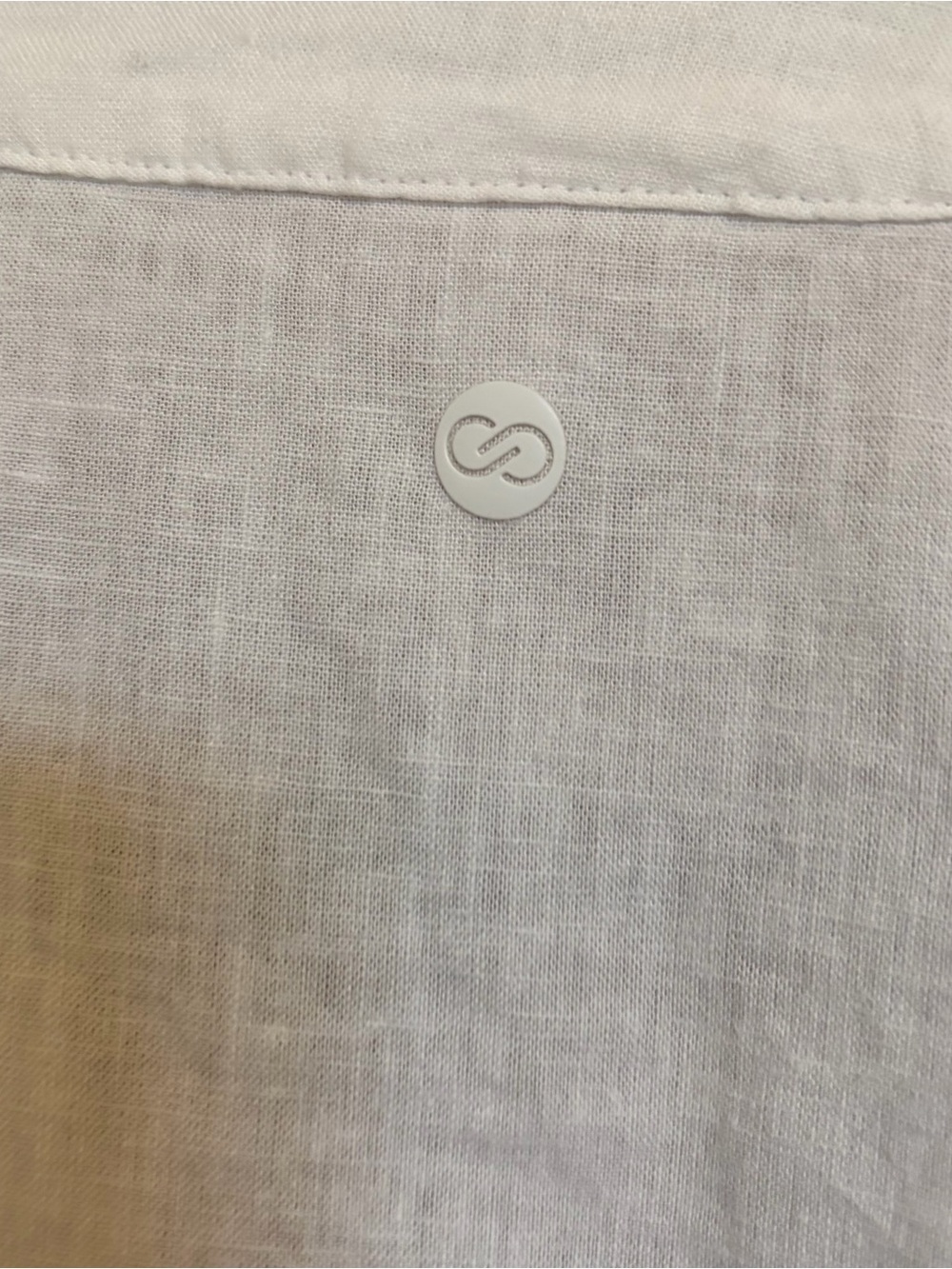 Calia Linen Blend White Coverup - Picture 6 of 7